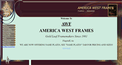 Desktop Screenshot of americawestframes.com